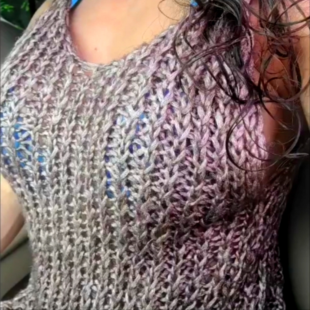 Dress crochet/ brown / handmade. I DO NOT ACCEPT RETURNS